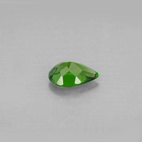 Diopside cromifero naturale verde da 0,67 ct, taglio a pera, VS