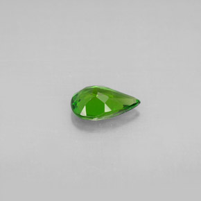 Diopside cromifero naturale verde da 0,63 ct, taglio a pera, VS