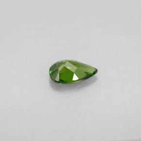 Diopside cromifero naturale verde da 0,66 ct, taglio a pera, VS