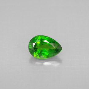 Diopside di cromo Verde naturale da 0.77 ct, Forma a pera, VS
