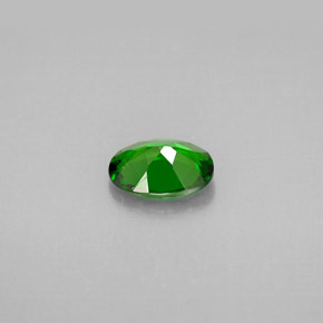 Diopside cromifero naturale verde da 0,73 ct, taglio ovale, VS-SI