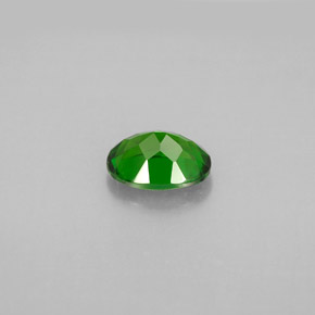 Diopside cromifero naturale verde da 0,88 ct, taglio ovale, VVS-VS