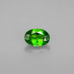 Diopside di cromo Verde naturale da 0.88 ct, Taglio ovale, VVS-VS