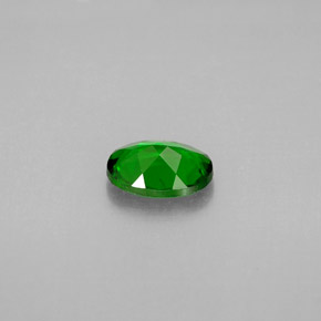 Diopside cromifero naturale verde da 0,81 ct, taglio ovale, VVS-VS