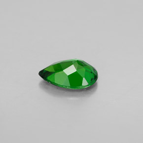 Diopside cromifero naturale verde da 0,66 ct, taglio a pera, VS