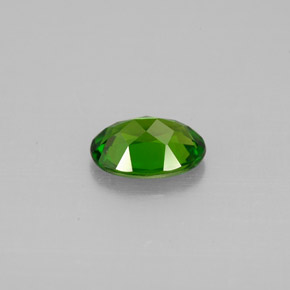 Diopside cromifero naturale verde da 0,75 ct, taglio ovale, VVS-VS