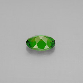 Diopside cromifero naturale verde da 0,71 ct, taglio ovale, VVS-VS