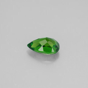 Diopside cromifero naturale verde da 0,74 ct, taglio a pera, VVS