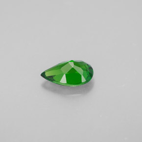 Diopside cromifero naturale verde da 0,64 ct, taglio a pera, VVS