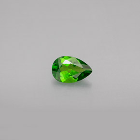 Diopside cromifero naturale verde da 0,48 ct, taglio a pera, VS