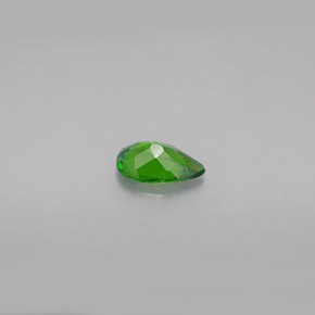 Diopside cromifero naturale verde da 0,48 ct, taglio a pera, VS