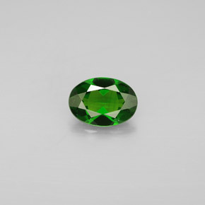Diopside di cromo Verde naturale da 0.75 ct, Taglio ovale, VVS