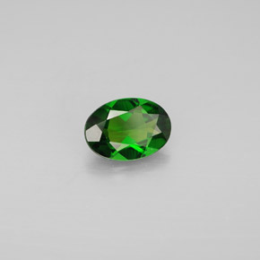 Diopside di cromo Verde naturale da 0.75 ct, Taglio ovale, VVS