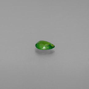Diopside cromifero naturale verde da 0,53 ct, taglio a pera, VVS-VS