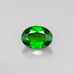 Diopside cromifero naturale verde da 0,79 ct, taglio ovale, VS