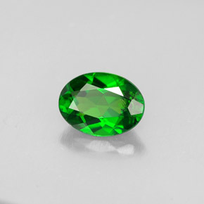 Diopside cromifero naturale verde da 0,79 ct, taglio ovale, VS