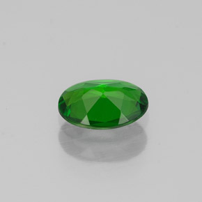 Diopside cromifero naturale verde da 0,67 ct, taglio ovale, VVS
