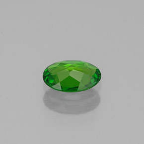 Diopside di cromo Verde naturale da 0.45 ct, Taglio ovale, VVS-VS