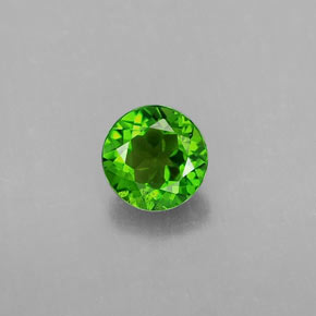 Diopside cromifero naturale verde da 0,49 ct, taglio rotondo, VS
