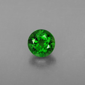 Diopside di cromo Verde naturale da 0.54 ct, Taglio rotondo, VS