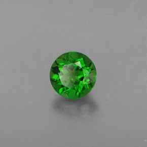 Diopside di cromo Verde naturale da 0.54 ct, Taglio rotondo, VS