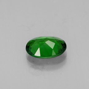 Diopside cromifero naturale verde da 0,72 ct, taglio ovale, VS