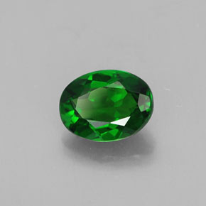 Diopside di cromo Verde naturale da 0.83 ct, Taglio ovale, VS