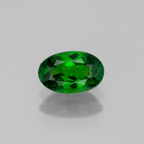Diopside di cromo Verde naturale da 0.58 ct, Taglio ovale, VVS