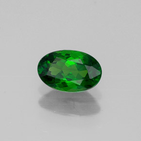 Diopside di cromo Verde naturale da 0.58 ct, Taglio ovale, VVS