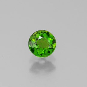 Diopside di cromo Verde naturale da 0.33 ct, Taglio rotondo, VS