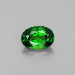 Diopside di cromo Verde naturale da 0.86 ct, Taglio ovale, VS