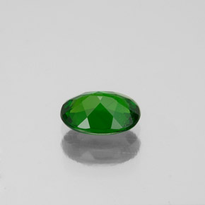 Diopside cromifero naturale verde da 0,86 ct, taglio ovale, VS-SI