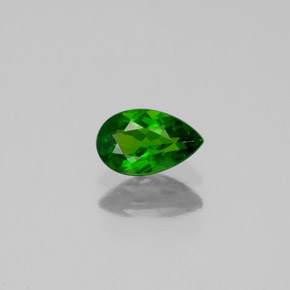 Diopside cromifero naturale verde da 0,41 ct, taglio a pera, VS