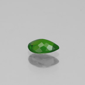Diopside cromifero naturale verde da 0,41 ct, taglio a pera, VS