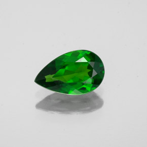 Diopside di cromo Verde naturale da 0.71 ct, Forma a pera, VS