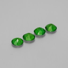 Diopside cromifero naturale verde da  ct, taglio rotondo, VS
