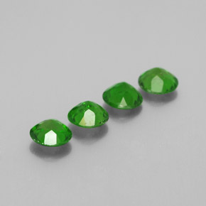 Diopside cromifero naturale verde da  ct, taglio rotondo, VS