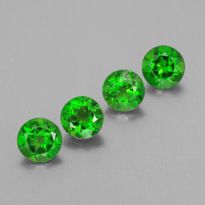 Diopside cromifero naturale verde da  ct, taglio rotondo, VS