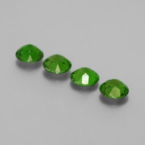 Diopside cromifero naturale verde da  ct, taglio rotondo, VS