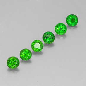 Diopside cromifero naturale verde da  ct, taglio rotondo, VS-SI