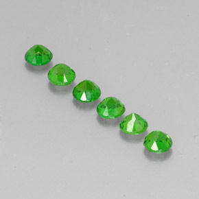 Diopside cromifero naturale verde da  ct, taglio rotondo, VS-SI
