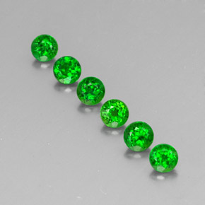 Diopside cromifero naturale verde da  ct, taglio rotondo, VS