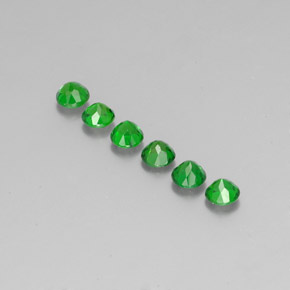 Gemme di Diopside di cromo Verde naturale da  ct, Taglio rotondo, VS-SI