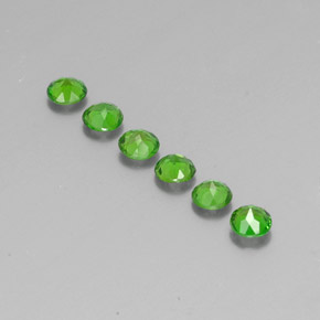 Diopside cromifero naturale verde da  ct, taglio rotondo, VS