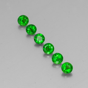 Diopside cromifero naturale verde da  ct, taglio rotondo, VS-SI