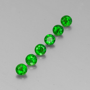 Diopside cromifero naturale verde da  ct, taglio rotondo, VS-SI