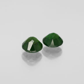 Diopside cromifero naturale verde da  ct, taglio rotondo, VVS-VS