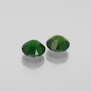Diopside cromifero naturale verde da  ct, taglio rotondo, VVS