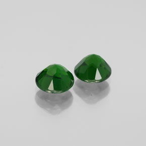 Diopside cromifero naturale verde da  ct, taglio rotondo, VVS-VS