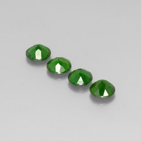Diopside cromifero naturale verde da  ct, taglio rotondo, VS